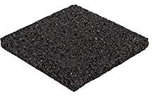 Tapis pour terrasse - 100 x 100 x 12 mm (lot de 120 pièces) - plaque de soubassement en granulés de caoutchouc - patins de protection - épaisseur