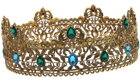 TOVINANNA Krone Für Brautmänner Königin Stirnbänder Für Damen Geburtstagskrone Und Schärpe Für Frauen Cosplay-kostüm Mädchenkrone Korona Kronen Für Frauen Hochzeit Kopfschmuck Legierung