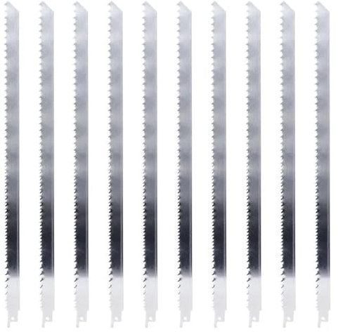 10pcs Jig Saw Blade 400mm Length Stainless Steel Jigsaw Blade for Cutting Frozen Meat/Bone/Wood Reciprocating Saw Blade
