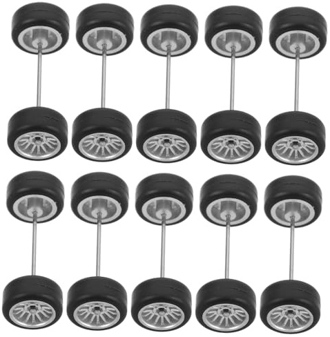 UPKOCH 16paare Rc Auto Gummireifen Und Felgenset Modell Reparatur Zubehör rutschfeste Gummireifen Für Bastel-Autos Hobby Sammlermodifikation Robuste Reifen Für Modellfahrzeuge