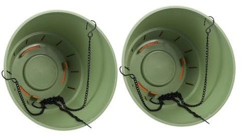 Toyvian 2pièces Pot De Fleurs Suspendu pour Plantes Vertes Balcon Conteneur Multi-usages Pot De Balcon