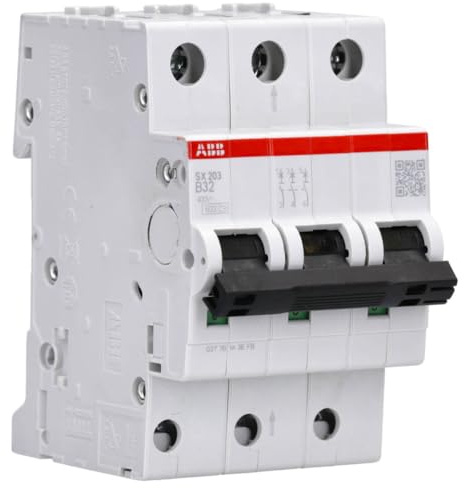 SX203-B32 | LS-Schalter mit Push-in-Klemmen, 3-polig, 400V AC, kompatibel mit PSX-Phasenschiene 2CDS253003R0325