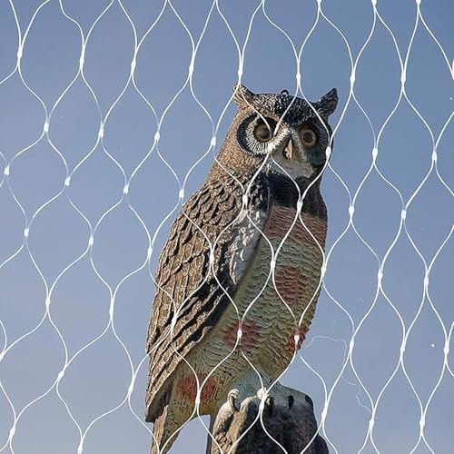 Filet Anti-Oiseaux Durable et réutilisable for Jardin – Maille en Nylon léger de 2 à 40 m for la Protection des Plantes(15mx15m)