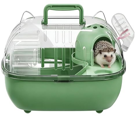 Lieawy Kleintiertransportbox | Tragbare Transportkiste mit Schutzabdeckung | Kleintierbox Für Den Transport - Für Hamster, Kaninchen, Nagetiere, Echsen, Kurzausflüge, Picknick Und Bauernhof