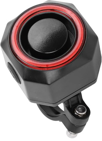 Yctze Compact Bike Alarm with Rechargeable Vibration Sensor, Theft Security System for Motorcycles, Scooters, and Electric Bikes