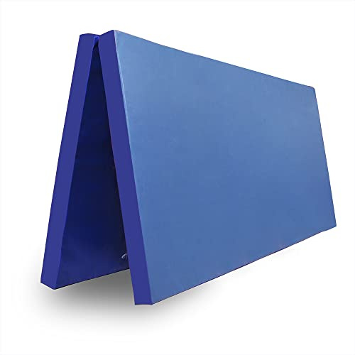Klappbare Turnmatte – 200 x 100 cm - 6 oder 8 cm stärke wählbar - RG 22 kg/m³ – faltbare Matte für Gymnastik, Kinderturnen & Training – weiche Bodenmatte