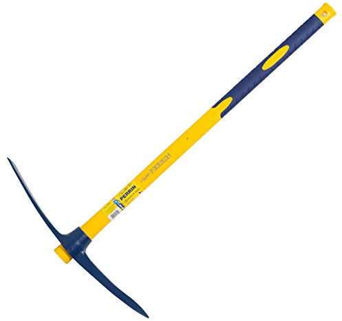Outils Perrin Pioche Terrassier Oeil Rond avec Emmanché Trigripp 90, 2.5 kg