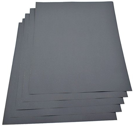 5 Sheets -Grit 1500 Waterproof Paper 230 x 280mm Wet/dry Silicon Carbide