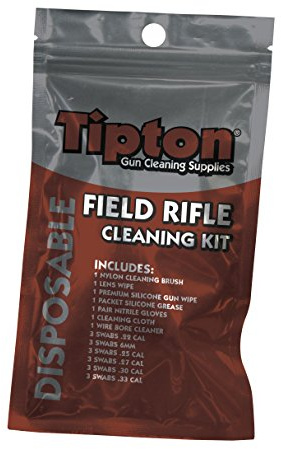 Tipton Rifle Field Cleaning Kit .2-338 Caliber with Convenient Re-Sealable Package for Firearm Cleaning and Maintenance