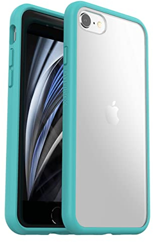 OtterBox Sleek Series Case for iPhone 7/8/SE 2nd Gen/SE 3rd Gen, Shockproof, Drop proof, Ultra-Slim, Protective Thin Case, Tested to Military Standard, Clear/Blue, No Retail Packaging
