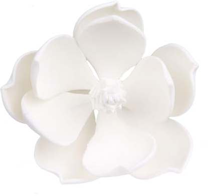 O'Creme Magnolia Gumpaste Flower 4.5 Inch, Set of 3 White - Edible Flowers for Cake Decorating - Sugar Paste Flower Decorations for Cakes, Cupcake Toppers - Birthday Party, Wedding, Valentines Day