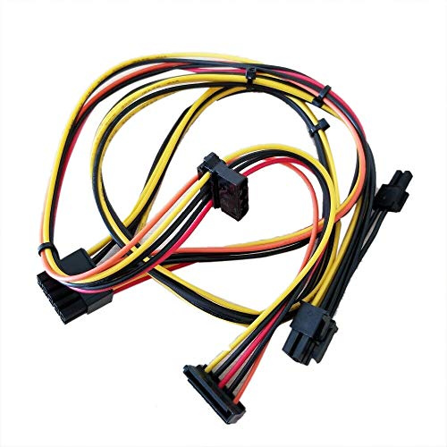 Gintai Cable Molex IDE de Repuesto para HP DL380G6 de 10 Pines a PCIe de 8 Pines + SATA + 4 Pines