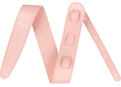 Fender® »VEGAN LEATHER STRAP« Leder Gitarrengurt - 6.3cm Breite - Farbe: Shell Pink