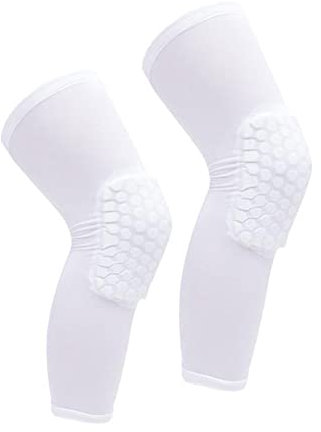 IBLUELOVER Basketball Knee Pads Leg Protective Knee Pads Hex Honeycomb Compression Kneepad Crash Proof Non-Slip Knee Elbow Pads for Men and Women Volleyball Basketball Football Running Yoga