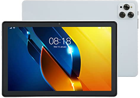 ciciglow Tablet da 10 Pollici, Schermo IPS HD 10 CPU 6GB 128GB Rom Tablet Computer, Anteriore 8MP Posteriore 20MP, Doppia SIM, Batteria 8800mAh, WiFi Dual Band 2.4G/5G, per Android 11