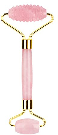 Rosenquarz Jade Augenmaske Gesichtsmassagegerät Roller Gouache Schaber Naturstein Jade Roller Guasha Board Gesichtsmaske Gesichtsmassagegerät,Roller-Ci