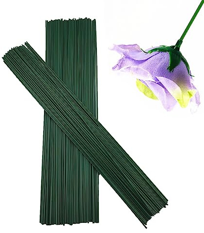 100 Stück Stiel Draht Blumen，Blumenstock，für Blumenarrangements,DIY Blumenbouquets,Handwerk.