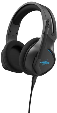 uRage Gaming-Headset SoundZ 400 V2, kabelgebundene Multi-Plattform Kopfhörer für PS5/PC, Over-Ear, in schwarz