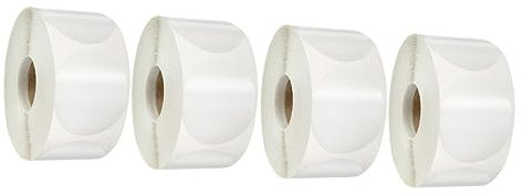 NUOBESTY 8 Rollen runder transparenter Aufkleber verpackungsmaterial adressetiketten Lochverstärkungsaufkleber klare Kreisaufkleber Weihnachts-Tags Umschlagwafer-Siegelaufkleber Weihnachten