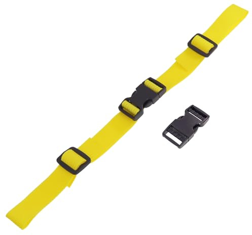 Bettli Adjustable Chest Strap for Backpacks - Sternum Harness with Quick Release Buckle for Kids Hiking and Jogging (Yellow)