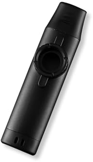 YAFIYGI Kazoos For Adults Professional Metal Kazoo Adjustable Tone with Five Diaphragms Flute Mouthpiece Cover and Sling Design Ideal for Music Lovers Diaphragms(Black Kazoo)