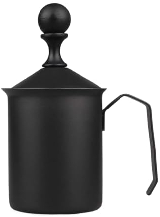 Frullino Montalatte Rivestimento Per Creatore Di Schiuma Di Latte Azionato Con Montalatte Manuale In Acciaio Inossidabile Per Caffè Monta Latte