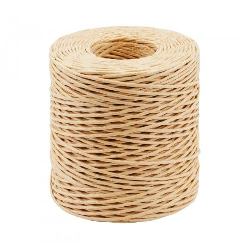 Papierkordel 2mm, Braun Papierschnur Paketschnur, 150M Papierkordel Papierdraht Natur, Dekodraht Blumendraht, Papierdraht zum Basteln für Blumensträuße, Hochzeiten, Weihnachten