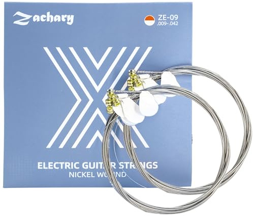 Super Light Electric Guitar Strings (09-42), 2-Pack 6-String Kit - Smooth Playability, Long-Lasting Bright Tone, Durable Guitar Accessories