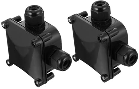 Gatuida 2pcs Outdoor Junction Box Cable Connector for Outdoor Lighting Electrical Box for Use Suitable for Wire