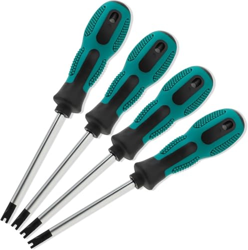 GIUSOBG 4PCS Magnétique Jeu de Tournevis Tournevis Forme U 1.7/2.0/2.3/2.6 | Antidérapant Kit de Tournevis de Précision Outil de Réparation de Tournevis Pour jouets et Changement de Batterie