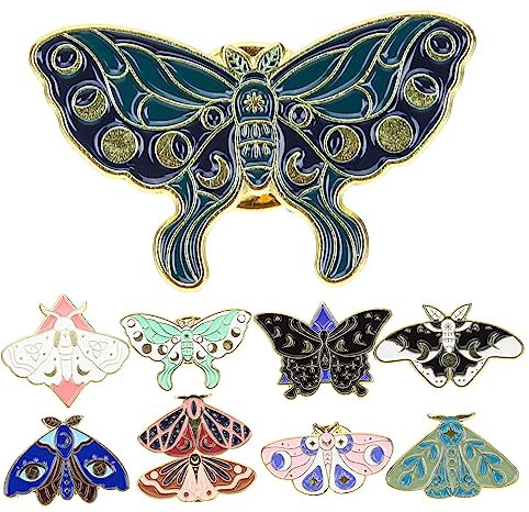 minkissy 10 Pièces Lot De Broches Forme De Lépidoptère Animal Décoration Vêtements Accessoire Mode Sacs à Dos Chapeaux