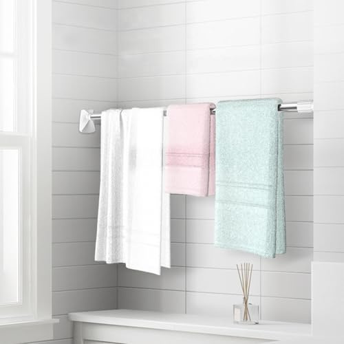Varillas de Cortina, Varilla de Cortina Ducha sin Doramiento en el Armario Baño Colgante sin Tensión Tensión 26 a 42 Pulgadas para Ventanas o Baño Ducha (H44959-2)