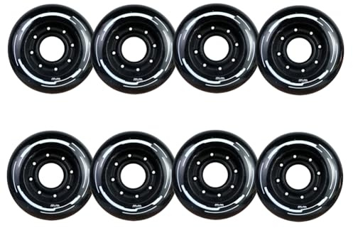 JCXYL EV 88A PU Verschleißfeste Inline-Skate Ersatzrollen 72 mm 76 mm 80 mm für Inline-Skating Wave Board Caster Board Street Surfen, 72 mm