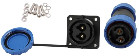 HangTon TY28 Connettore a 2 pin, alimentazione stagna 45 A 380 V, presa femmina, presa maschio, disconnessione rapida per auto elettrica solare per esterni