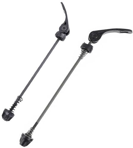 2 Stück Schnellspanner,189 mm Vorderrad-Schnellspanner und 146 mm SHinterrad-Schnellspanner,Quick Release Fahrrad Achsen Set,Bicycle Quick Release Set Kompatibel mit Mountainbike und Rennrad