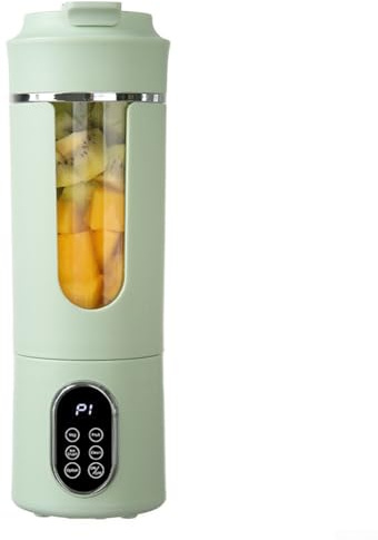FACAIIO Licuadora portátil recargable por USB para batidos y batidos de proteínas, vaso exprimidor de plástico duradero de 3.5 pulgadas con bloqueo de seguridad, color blanco