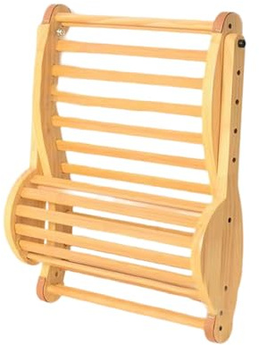 F Fityle Sauna-Rückenlehne mit Kopfstütze, ergonomisches, hitzebeständig, tragbar, faltbar, 2-in-1 für Dampfbad, Spa, Entspannung und Bad