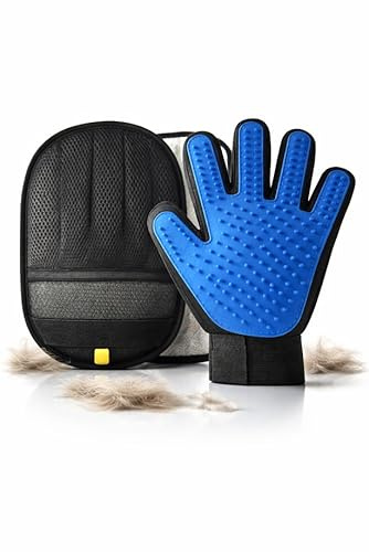 Pet Hair Remover Glove & Deshedding Pad for Dogs & Cats – Reusable Grooming Tool, Removes Loose Fur, Works on Furniture