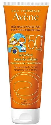 Avène Eau Thermale, Leche Solar SPF50 para Niños, 250 ml