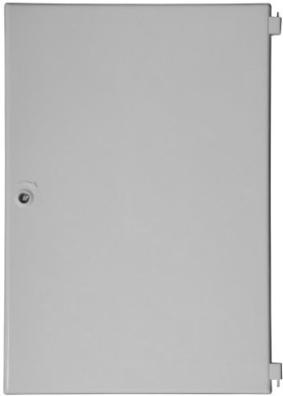 Tricel (Gloucester) Medium Permali Electric Meter Box Door - Water Resistant, Fiberglass Reinforced Polyester, Gray/Black, Includes Door, Hinges, Latch, Key