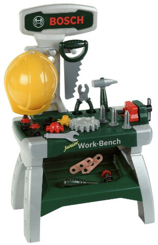 Klein Bosch Junior 8606 Workbench with Helmet and Accessories