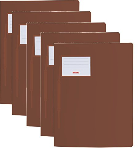 Baier & Schneider Schnellhefter FACT! Colour Code, Kunststoff, 240 x 313 mm (5er Pack, Braun)