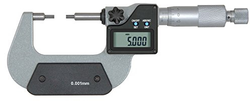 CNC QUALITÄT Digital Bügelmessschraube Messbereich 0-25 mm - mit abgesetzten Messflächen