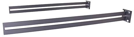 Vordachhalter Anthrazit Grau VL-650 (1 Paar) Schlitz Vordachsystem Vordach Vordachträger Edelstahlvordach Glasvordach Türvordach Haustür Halter