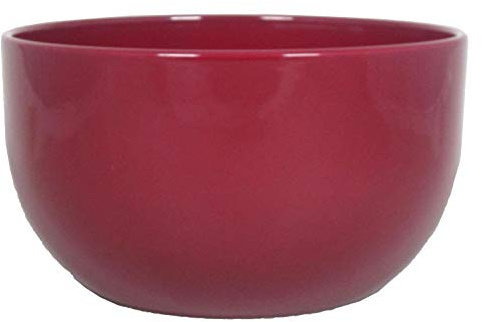 INNA-Glas Vaso da Fiori Rosso Vino, 14cm, Ø26cm - vasi per Piante/Scodella Ceramica