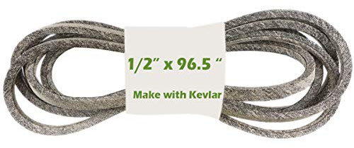 1/2 x 96,5 Courroie de tablier de tondeuse à gazon avec Kevlar pour Craftsman MTD Cub Ct 754-04060, 754-04060A, 954-04060,954-04060A; Craftsman SPM201671081,583271401; Compatible for Husqvarna 401603
