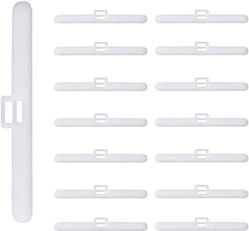 EveryHome Slat Top Hangers For Vertical Blinds 89mm/3.5inch - Double Slot Type Spares (10)