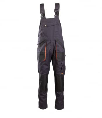 Brixton Practical Sommerarbeitshose 2in1 Arbeitshose Arbeitsshorts Gartenhose Sicherheitshose Schutzhose Arbeitsbekleidung grau-orange 29