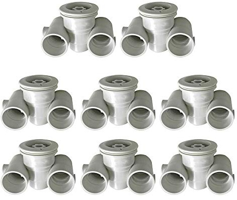 SHZICMY Bocchetta massaggiante per piscina jet, 8 pezzi, per piscina SPA, getto massaggiante Big Power Jet, beccuccio massaggiante 48 mm