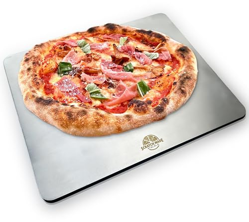 Baking Steel for Homemade Pizza and Bread - Premium Quality (40x34x0.6cm). Recommended by Professional UK Pizza Makers. Better Than a Baking Stone!